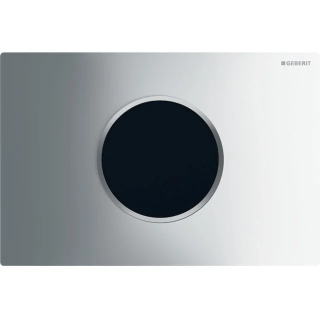 Geberit Sigma 10 Round betjeningsplate, berøringsfri, krom/matt krom | 115.907.KH.6