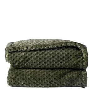 Anni fleece teppe 130×170 cm grønn v:9596848 Anni fleece teppe 130×170 cm grønn v:9596848