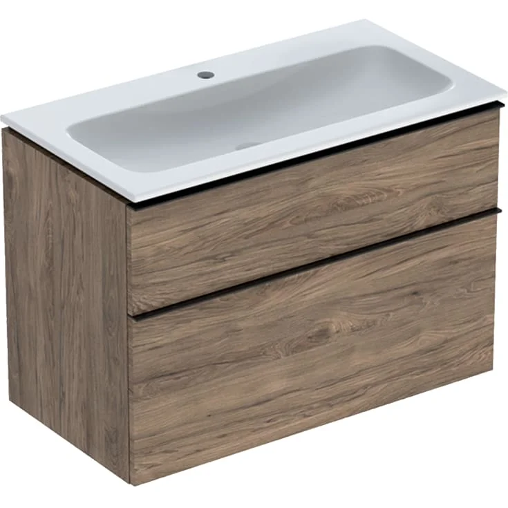 Geberit iCon møbelpakke, 90×48 cm, nøttetre | 502.337.JR.1
