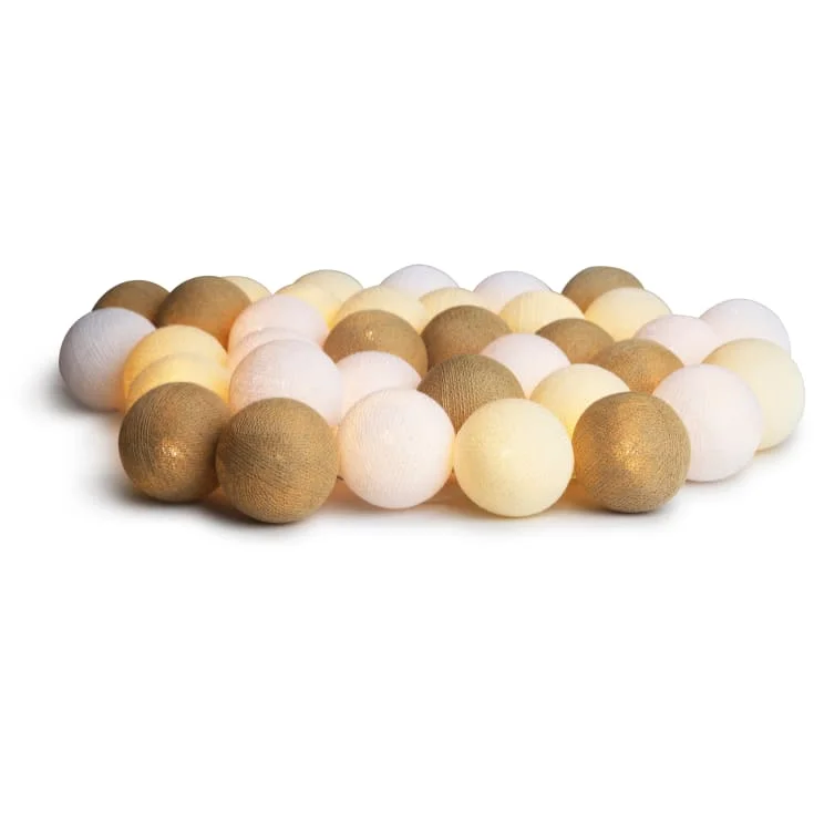 3 stk Iris Lights Creamy White lyskjede, 20 kuler | IR BOX004 3 stk Iris Lights Creamy White lyskjede, 20 kuler | IR BOX004