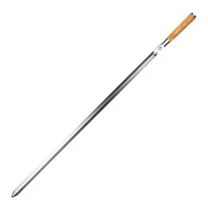 Churrasco grillspyd V-form 60 cm stål/oliventre v:6156705 Churrasco grillspyd V-form 60 cm stål/oliventre v:6156705