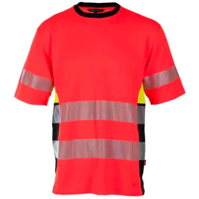 Bekken & Strøm Gjøvik T-skjorte, HiVis kl.3, unisex, str. XL, rød/sort | 677878 Bekken & Strøm Gjøvik T-skjorte, HiVis kl.3, unisex, str. XL, rød/sort | 677878