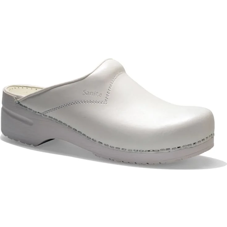 Sanita San Flex Clog tresko O1, uten hælkappe, hvit, str. 47 | 1500314-hvid_47 Sanita San Flex Clog tresko O1, uten hælkappe, hvit, str. 47 | 1500314-hvid_47