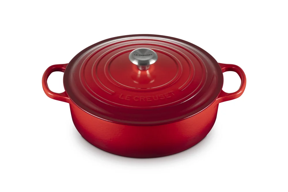 Signature støpejernsgryte risotto rund lav 30cm 6,2l Cerise v:8581884