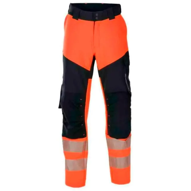 Bekken & Strøm Lillehammer arbeidsbukse, HiVis kl.1, dame, str. C46, oransje/sort | 609128
