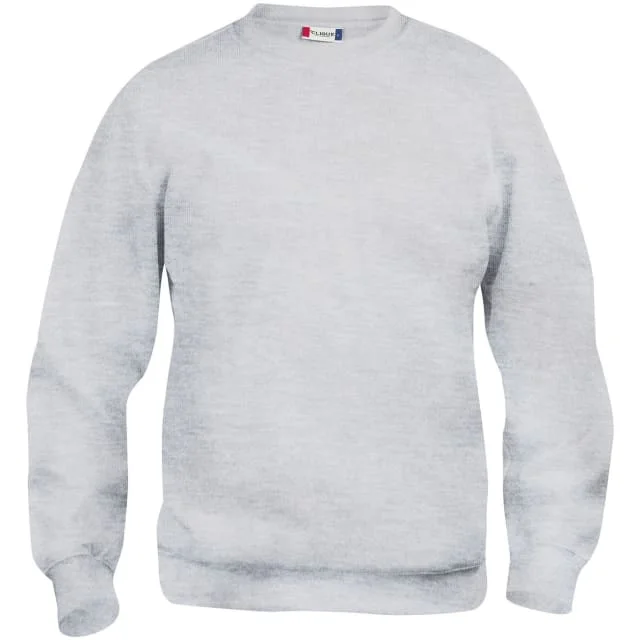 Clique Basic Roundneck collegegenser, lysegrå, str. M | 021030-92_M Clique Basic Roundneck collegegenser, lysegrå, str. M | 021030-92_M