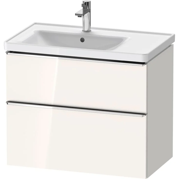 Duravit D-Neo servantskap, 78,4x45,2 cm, hvit høyglans/krom | DE4357010220000