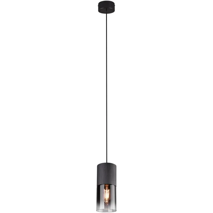 Trio Lighting Robin pendel, sort/røykfarget | 310600132