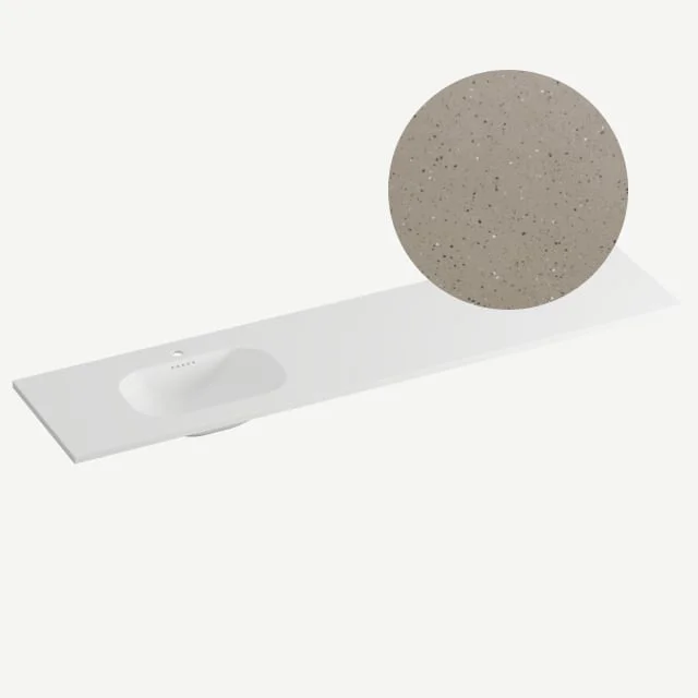 Korsbakken Nice møbelservant, venstre, 200,5x46,5 cm, terrazzo lava | 463210205