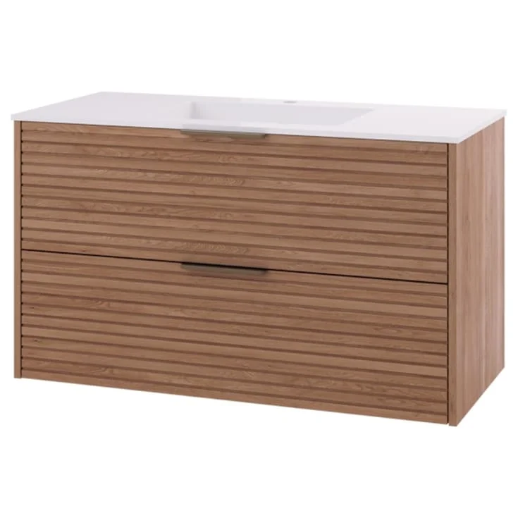 Linn Bad Silje servantskap, 2 skuffer, 100x45,7x57 cm, eik | 170510