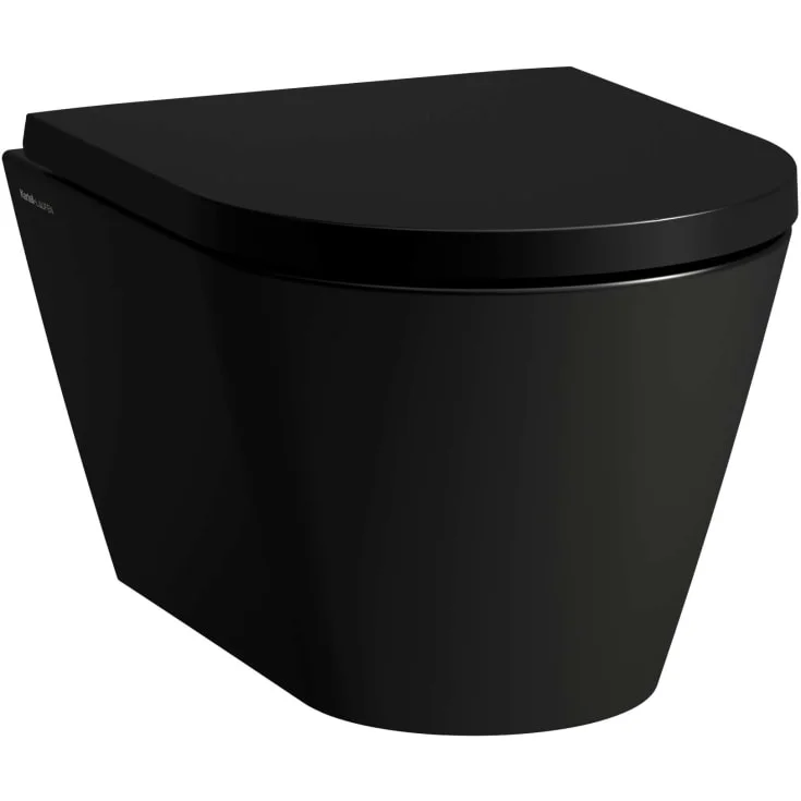 Kartell Laufen vegghengt toalett, uten skyllekant, matt sort | H8203337160001