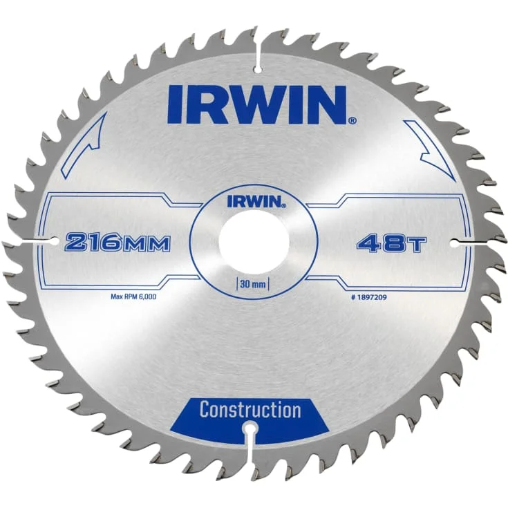 Irwin sirkelsagblad, Ø216/30 mm, 48 td. | 1897209 Irwin sirkelsagblad, Ø216/30 mm, 48 td. | 1897209