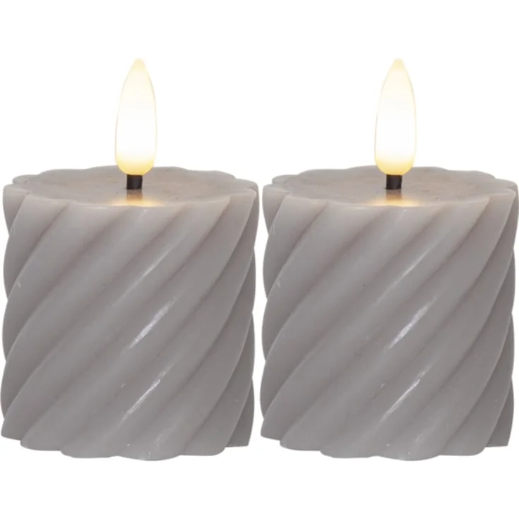 20 stk Star Trading Flamme Swirl LED blokklys, batteri, grå | 061-12 20 stk Star Trading Flamme Swirl LED blokklys, batteri, grå | 061-12