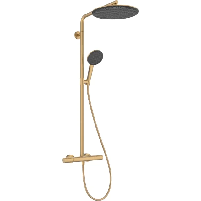 Hansgrohe Raindance Alive S Puro Showerpipe dusjsett, vannsparende, børstet bronse | 24593140