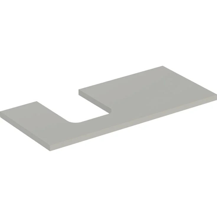Geberit One benkeplate, 104,2x47,3 cm, matt grå | 505.294.00.7