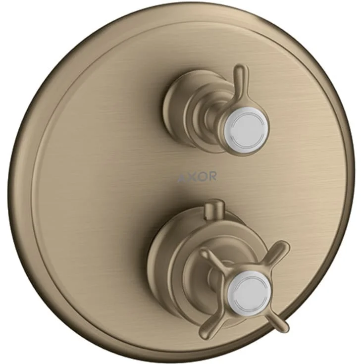 Axor Montreux Termostat, med 1 utløp, for innbygging, børstet nikkel | 16800820 Axor Montreux Termostat, med 1 utløp, for innbygging, børstet nikkel | 16800820