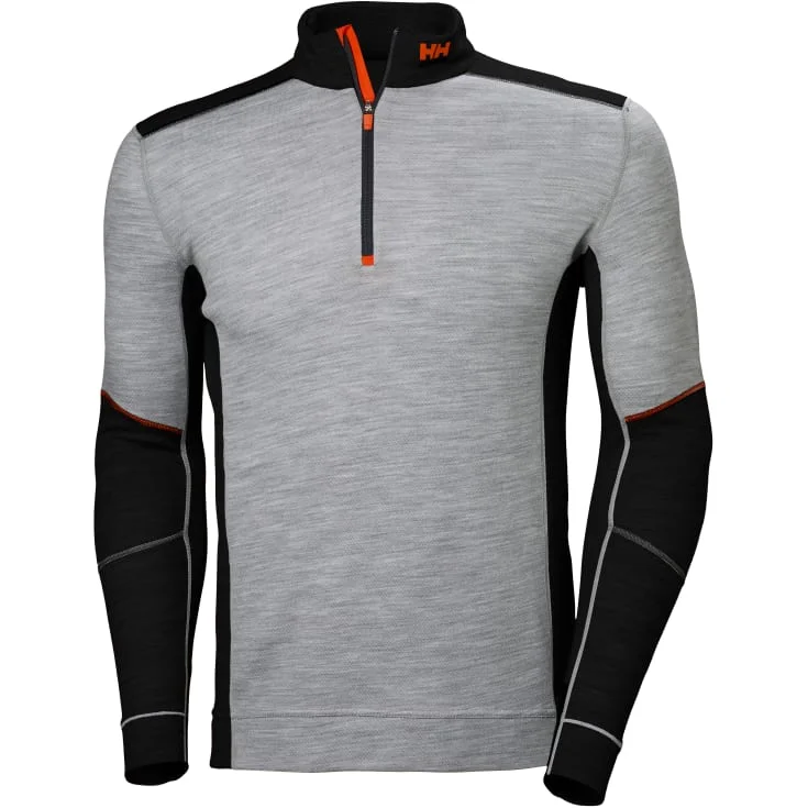 Helly Hansen Lifa Merino trøye, grå/sort, str. XL | 75107-939_XL Helly Hansen Lifa Merino trøye, grå/sort, str. XL | 75107-939_XL