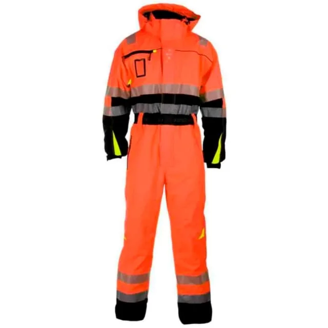 Bekken & Strøm Gjøvik allværs vinterkjeledress, kl.3, unisex, str. 4XL, oransje/sort, HiVis | 677139