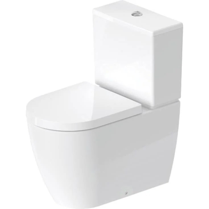 Duravit Me by Starck gulvstående toalett, back-to-wall, med HygieneGlaze, hvit | 604285320+