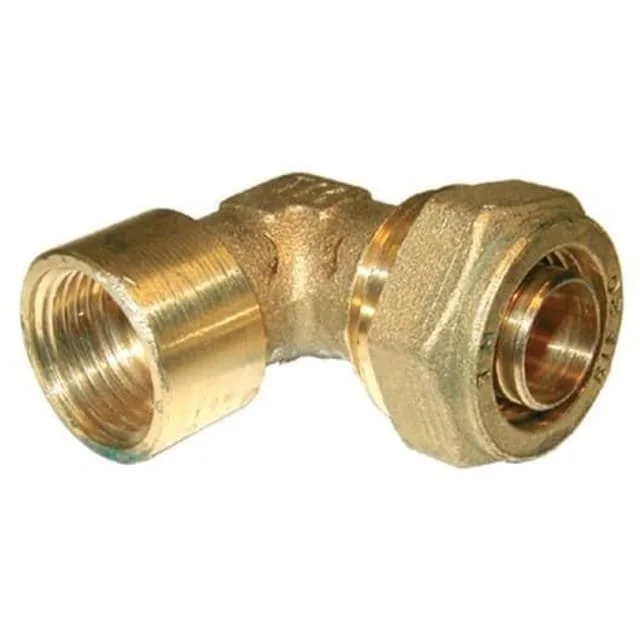 Pex vinkel med muffe, 18 mm x 1/2" | 1400033