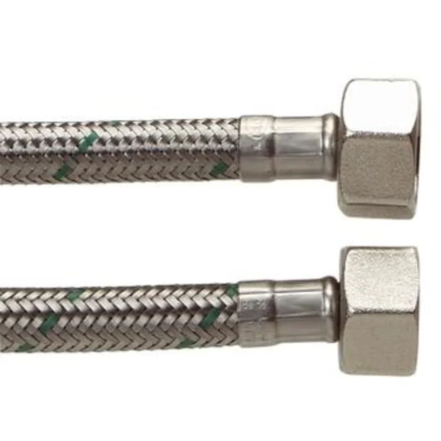 1/2" x 1/2" – 500mm armert slange med rustfritt stål | 38804605016 1/2" x 1/2" – 500mm armert slange med rustfritt stål | 38804605016