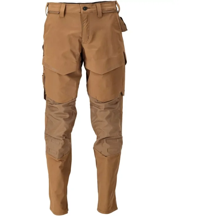 Mascot Customized arbeidsbukser med stretch, khaki, str. 82C46 | 22379-311-54_82C46
