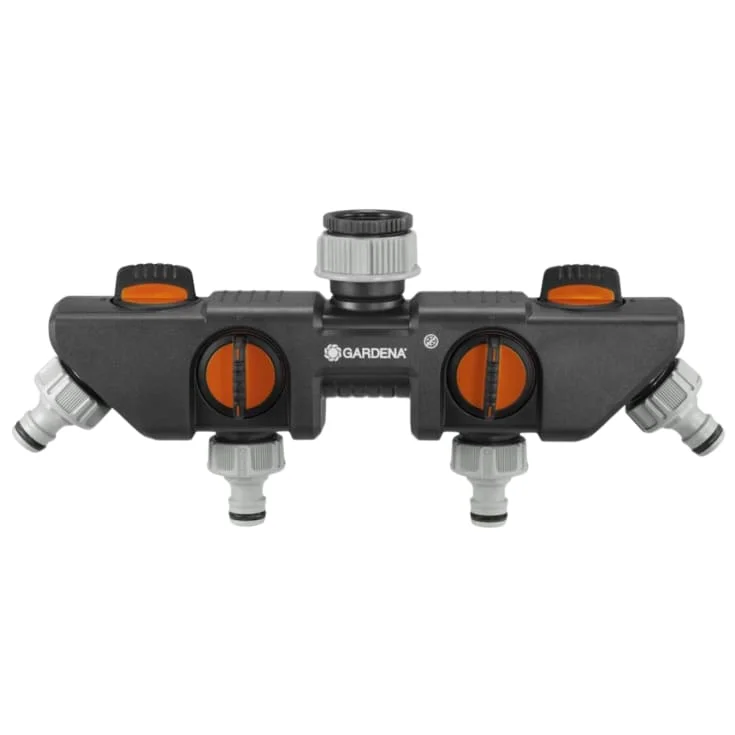 Gardena krankobling, 4 uttak, individuell regulering, 1" gjenge | 08194-24 Gardena krankobling, 4 uttak, individuell regulering, 1" gjenge | 08194-24