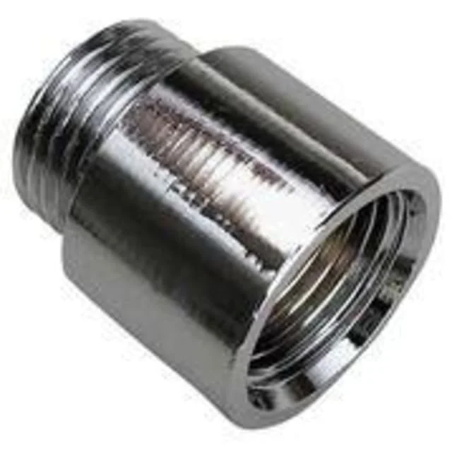Forkromet nippelmuffe, 1/2" - 80 mm | 743171080