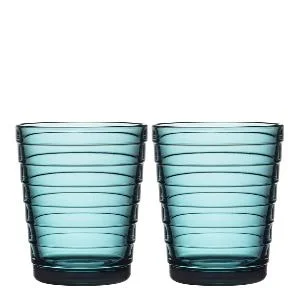 Aino Aalto glass 22 cl 2p sjøblå v:5100078