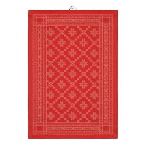 Åttebladrose kjøkkenhåndkle 35×50 cm rød v:1226764 Åttebladrose kjøkkenhåndkle 35×50 cm rød v:1226764