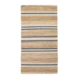Lyon jute gulvteppe 160×230 cm natur blå v:3241048 Lyon jute gulvteppe 160×230 cm natur blå v:3241048