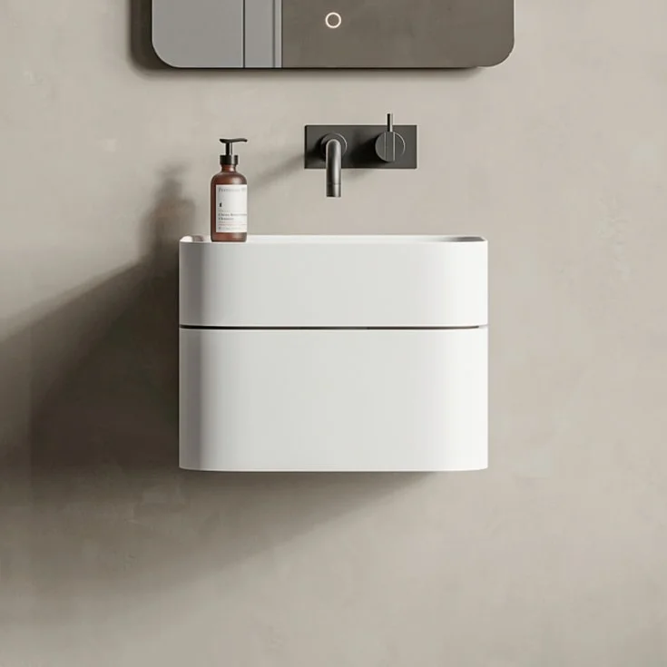 Copenhagen Bath Yuno CA 41 servant, 41×41 cm, med 1 skuff, hvit matt | 40010220