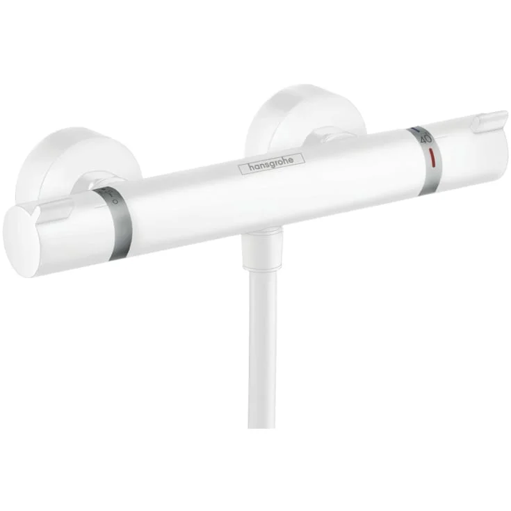 Hansgrohe Ecostat Comfort dusjbatteri, matt hvit | 13116700 Hansgrohe Ecostat Comfort dusjbatteri, matt hvit | 13116700