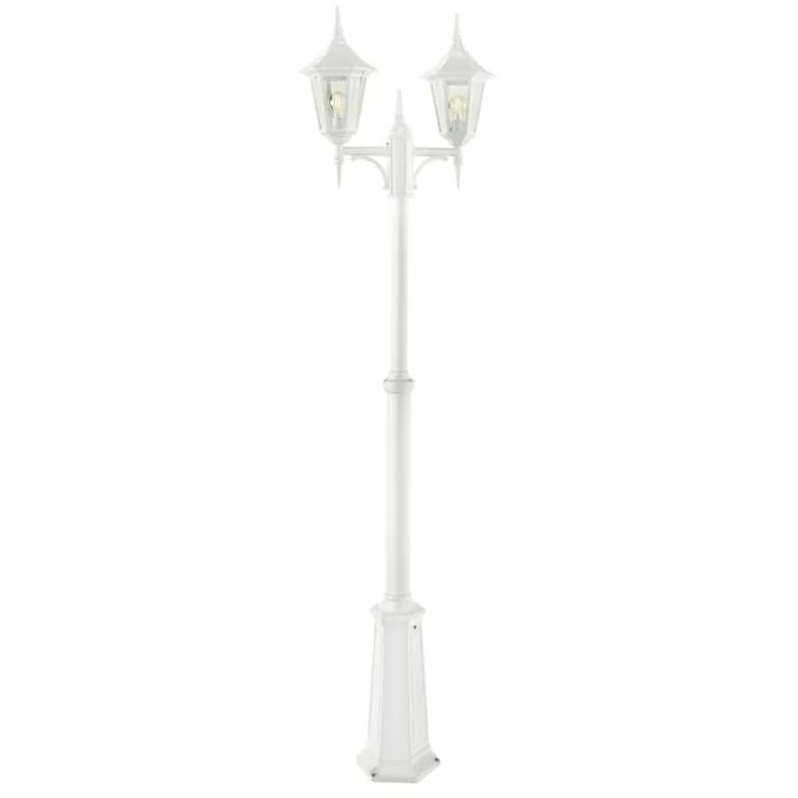 Norlys Modena 302 stolpelampe, LED max 2x9W, E27, IP54, hvit | 3183171