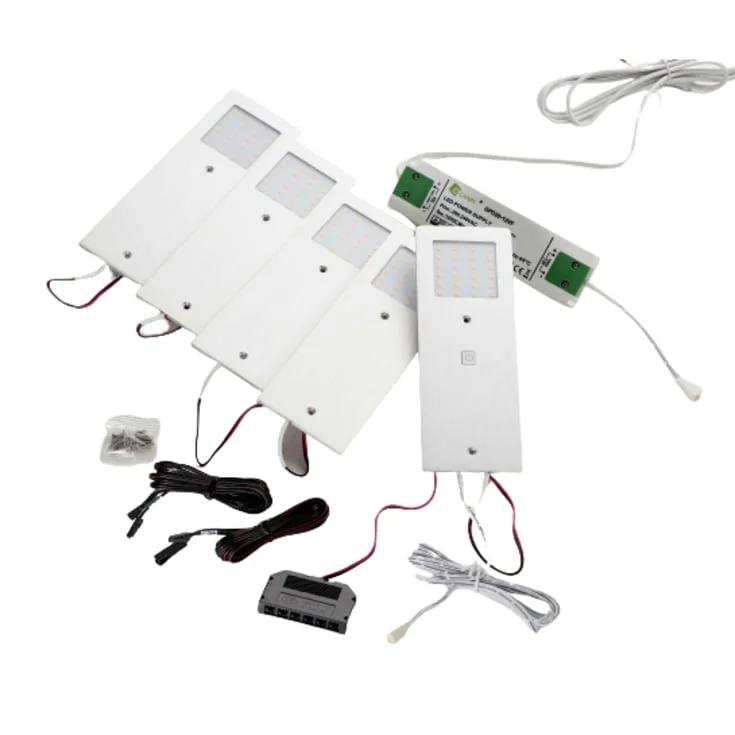 Loevschall Stella møbelspot 5-kit, on-off dim, 4W, aluminium | 3470202480