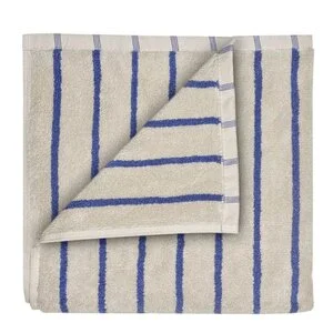 Arto håndhåndkle 100×50 cm beige/blå tynne striper v:3416934 Arto håndhåndkle 100×50 cm beige/blå tynne striper v:3416934