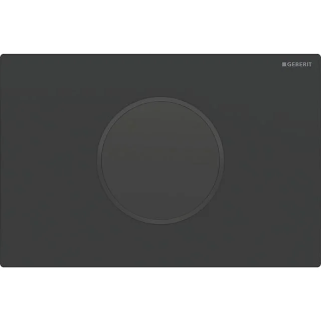 Geberit Sigma 10 Round betjeningsplate, berøringsfri, matt sort/sort | 115.906.16.6