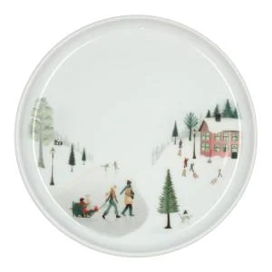 Vinter tallerken flat rett kant15,5 cm Ildfast porselen hvit v:5601787