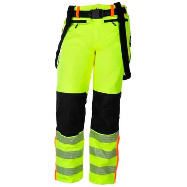 Bekken & Strøm Gjøvik allværs vinterbukse, kl.2, unisex, str. XS, gul/sort, HiVis | 647039 Bekken & Strøm Gjøvik allværs vinterbukse, kl.2, unisex, str. XS, gul/sort, HiVis | 647039
