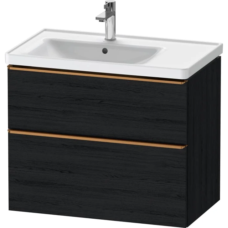 Duravit D-Neo servantskap, 78,4x45,2 cm, sort eik/bronse | DE4357004160000