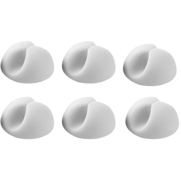 Bluelounge selvklebende ledningeholder stor, hvit | CD-WH Bluelounge selvklebende ledningeholder stor, hvit | CD-WH