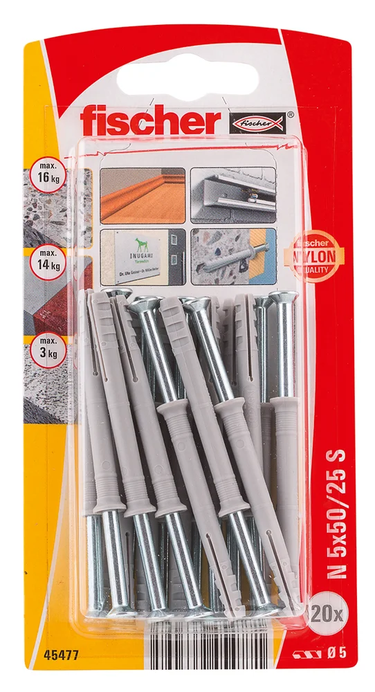 Spikerplugg N ZK 5x50mm 20stk v:4089459 Spikerplugg N ZK 5x50mm 20stk v:4089459