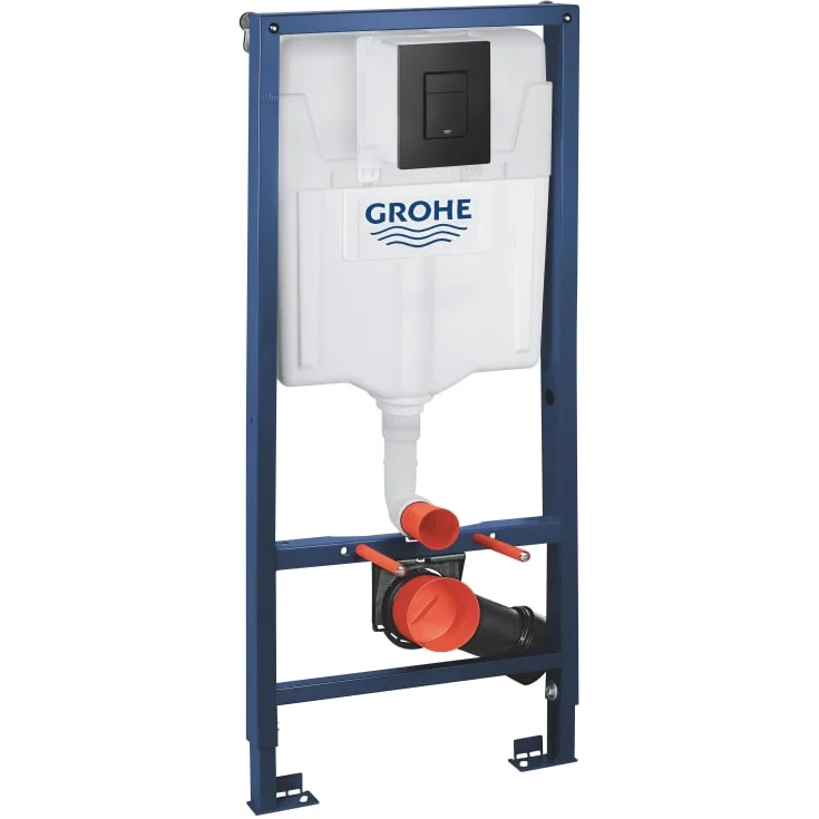 Grohe Solido 3i1 innbyggingssisterne, 113 cm, betjeningsplate, matt sort | 38811KF0