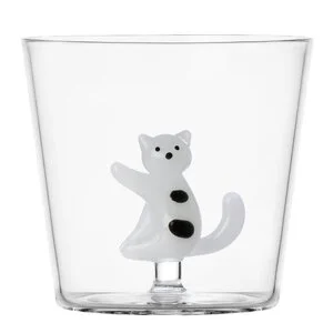 Tabby Cat vannglass 35 cl katt med prikker v:4605691