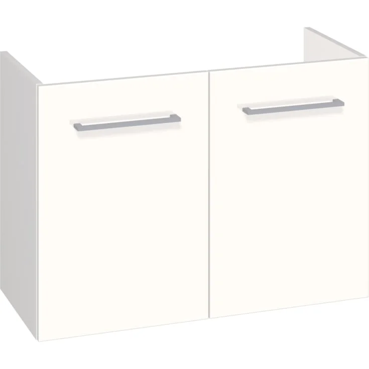 Johansen By Dansani, møbel 80 cm, m/låger hvid højglans | F03-1012