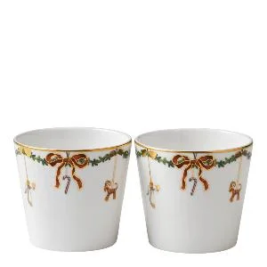 Stjerne Riflet Jul serveringskopp 30 cl 2 stk v:9198870