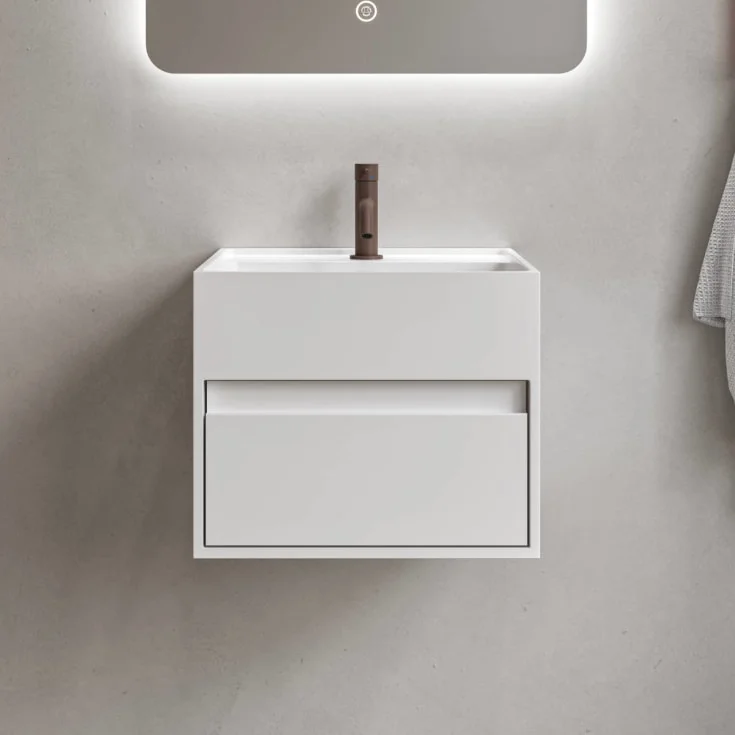 Copenhagen Bath Modul CA 40 servant med skuff, 40×40 cm, hvit matt | 40010404 Copenhagen Bath Modul CA 40 servant med skuff, 40×40 cm, hvit matt | 40010404