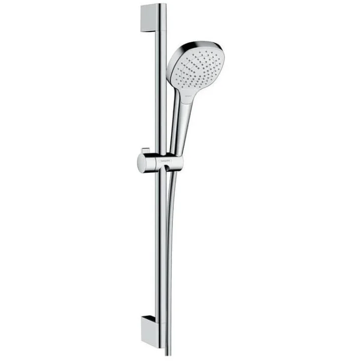Hansgrohe Croma Select E Vario dusjsett, vannbesparende, krom/hvit | 26583400