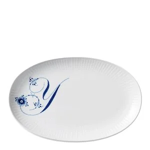 Alfabet tallerken oval Y 23 cm v:9320325 Alfabet tallerken oval Y 23 cm v:9320325