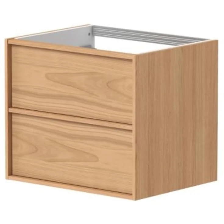 Korsbakken Home servantskap, med 2 skuffer, soft-close, 59×45,7 cm, eik | 180146060